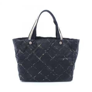 Chanel CHANEL Old Travel Line Tote Bag Handbag Nylon Women's Black A11833